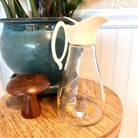 Dining Vintage Atomic Glass Maple Syrup Dispenser Poshmark